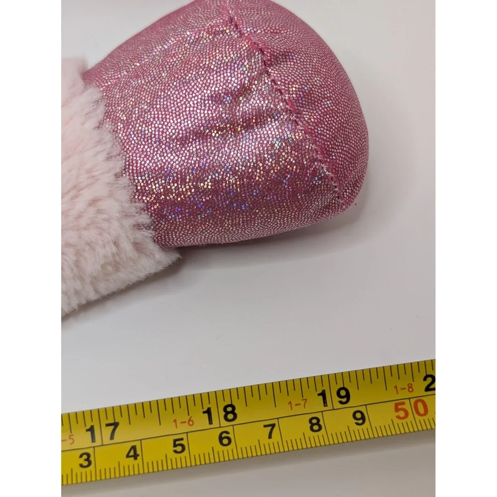 HomeTop Pink‎ Unicorn Plush Hot Water Bottle Cover Glitter Accents Kids 19 inch